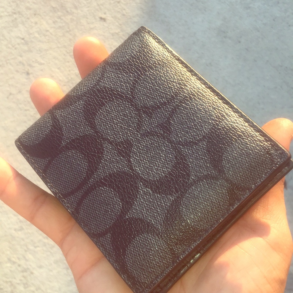 COACH SIGNATURE CANVAS + COMPACT SLIM WALLET